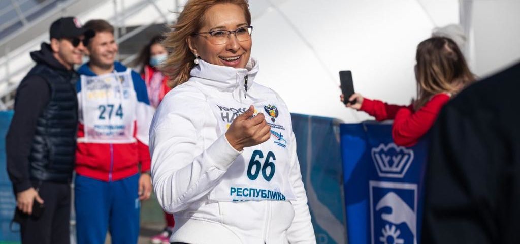 Министр Эльмира Зарипова финишировала первой в «Кроссе нации»